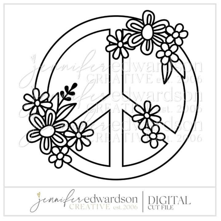 Peace Wreath Cut File