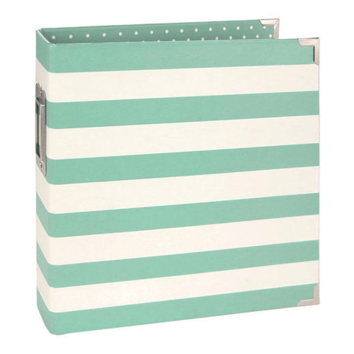 6 x 8” SNAP Album - Robin's Egg Stripe