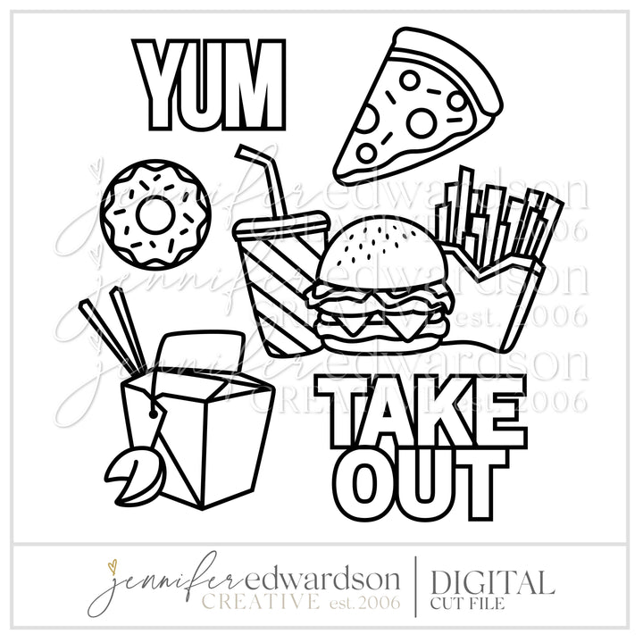 Take Out Cut File Bundle