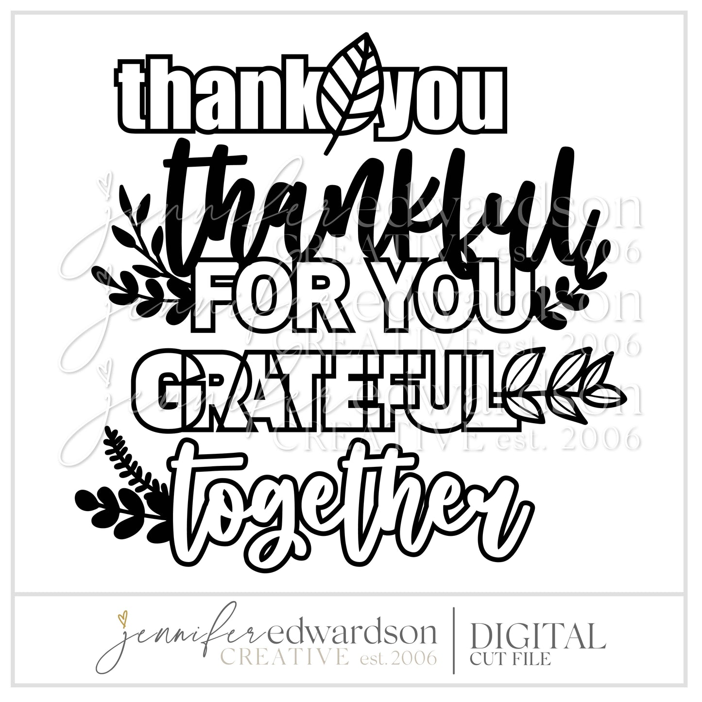 Thankful Titles Cut File Bundle