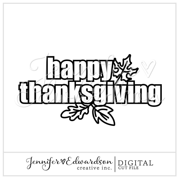Thanksgiving Title Cut File