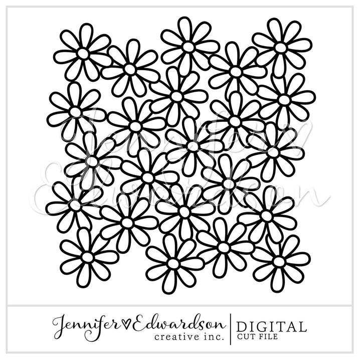 Daisy Background Cut File