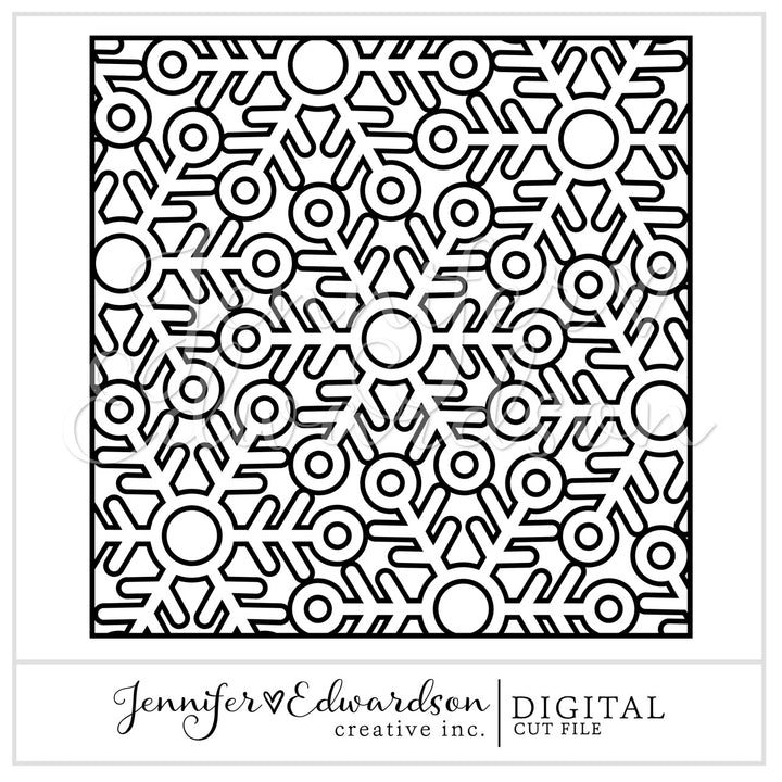 Snowflake Background Cut File