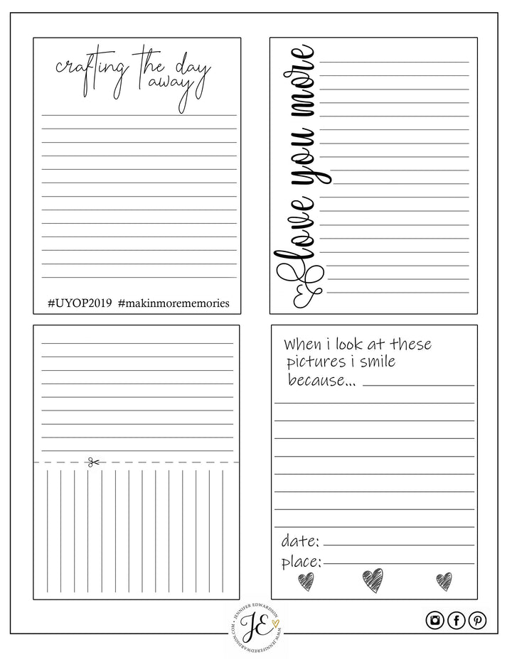 2019 Craft Day Printable