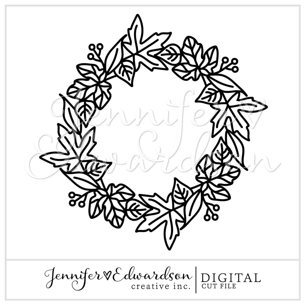 Fall Wreath Cut File