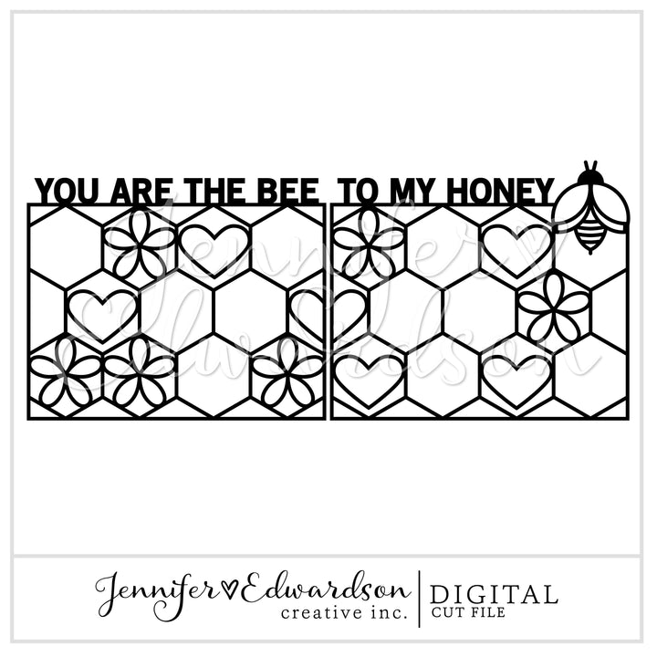 Double Page Cut File - Honey Bee Title