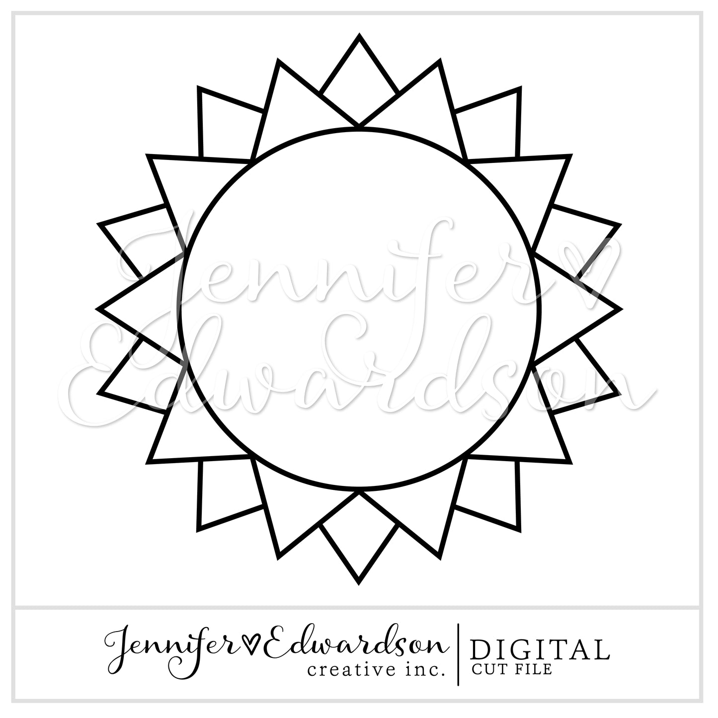 Sun Background Cut File