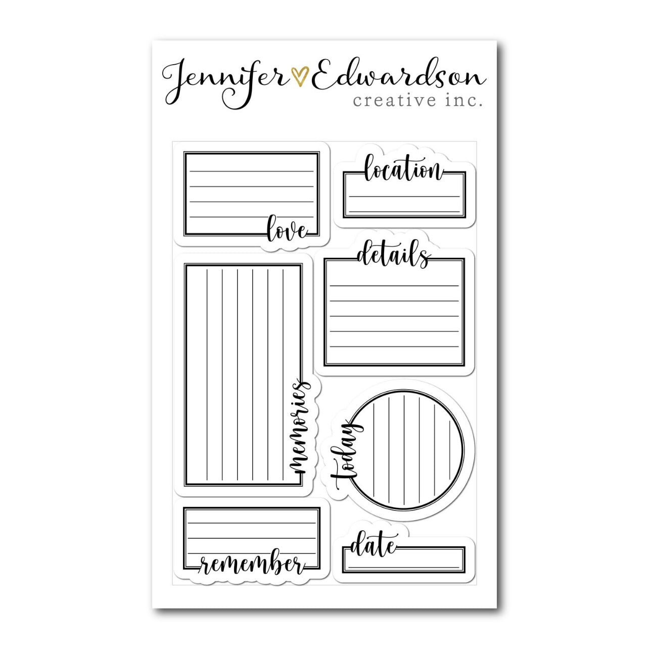 Write It Down Clear Stamps