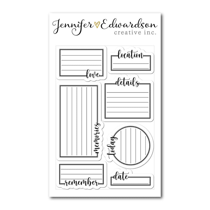 Write It Down Clear Stamps
