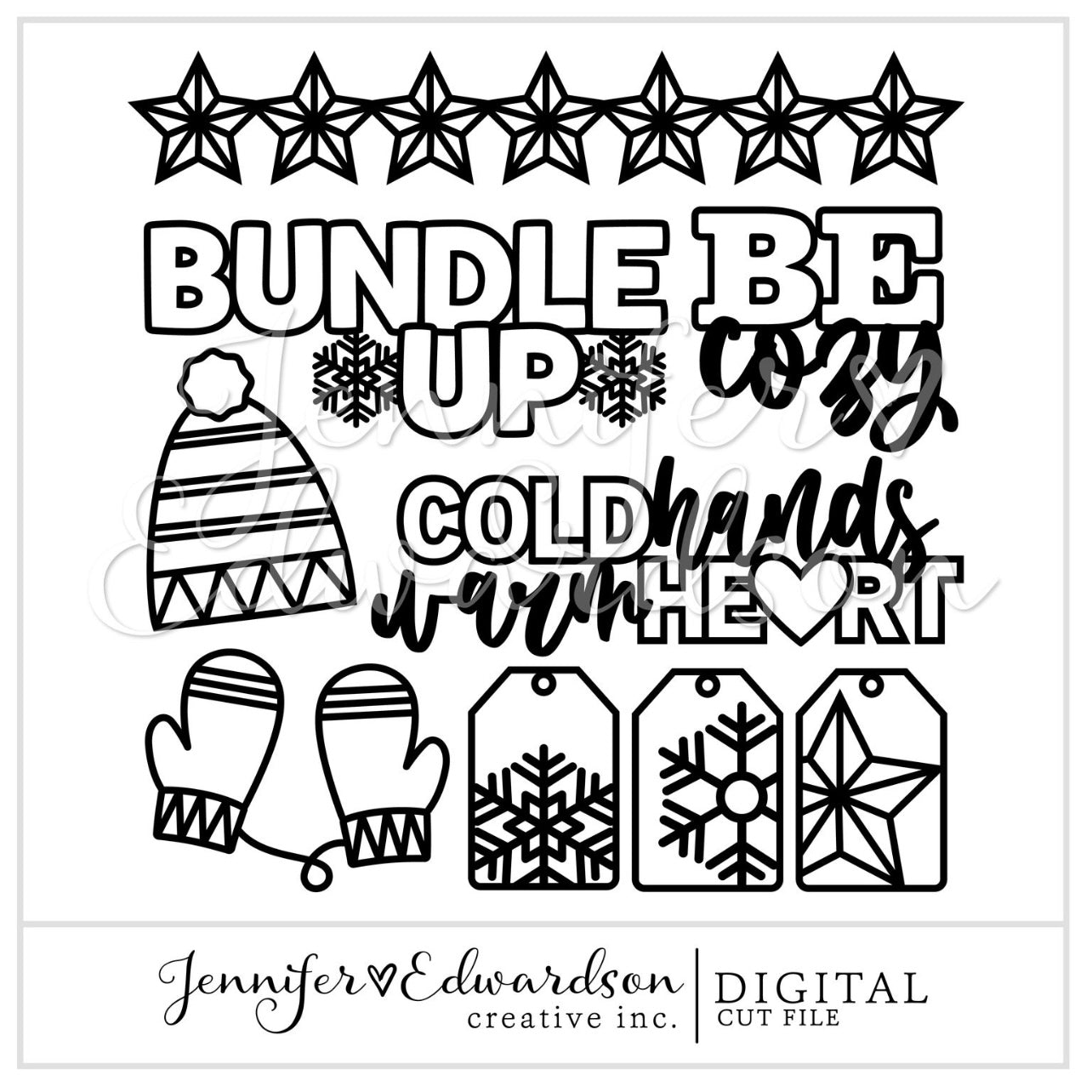 Bundle Up Cut File Bundle