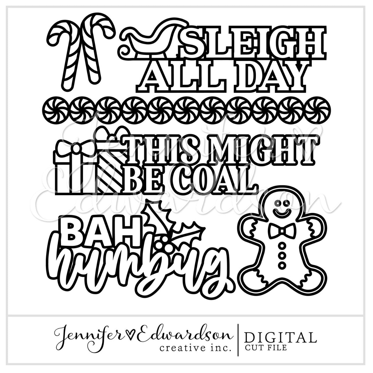 Bah Humbug Cut File Bundle