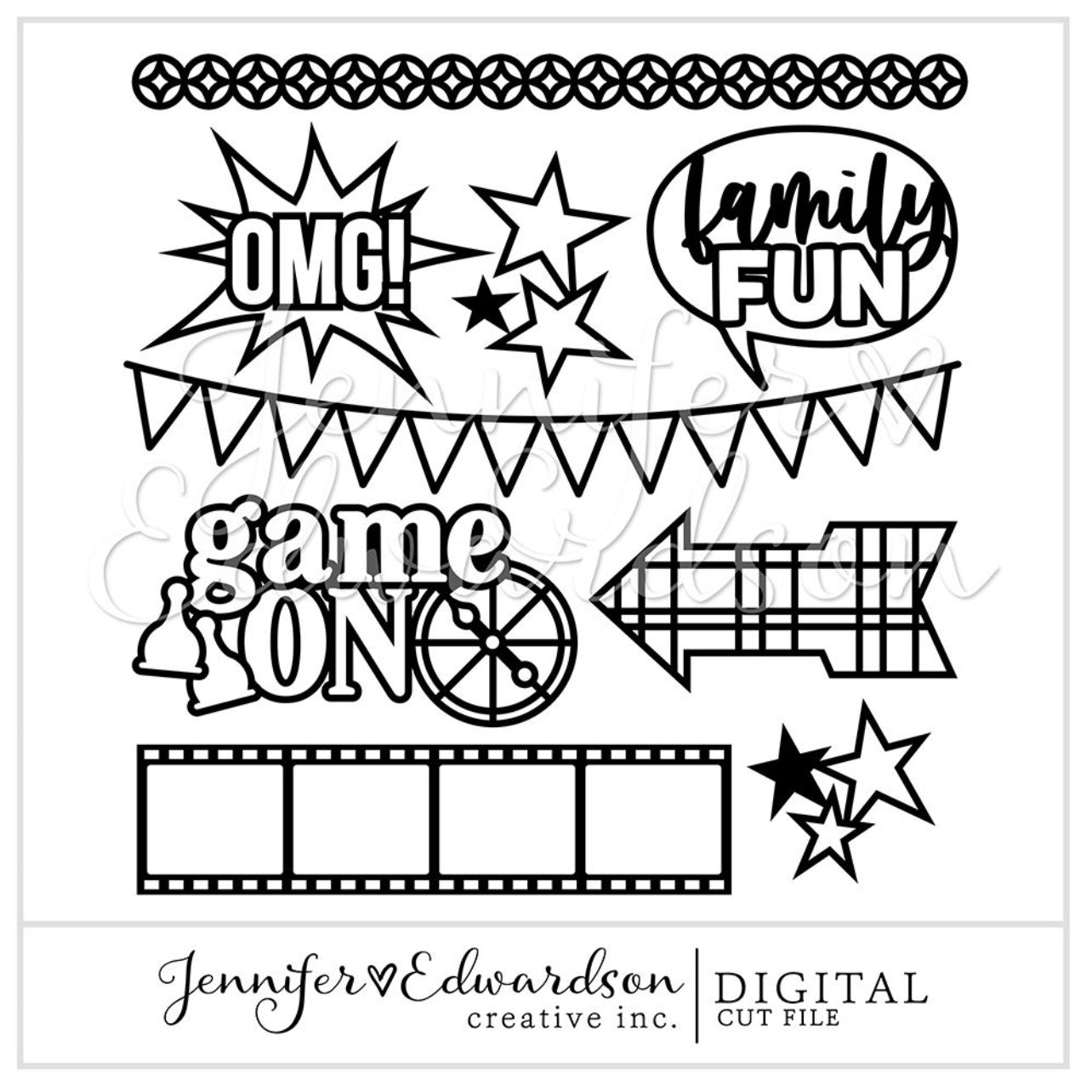 Game Night Cut File Bundle