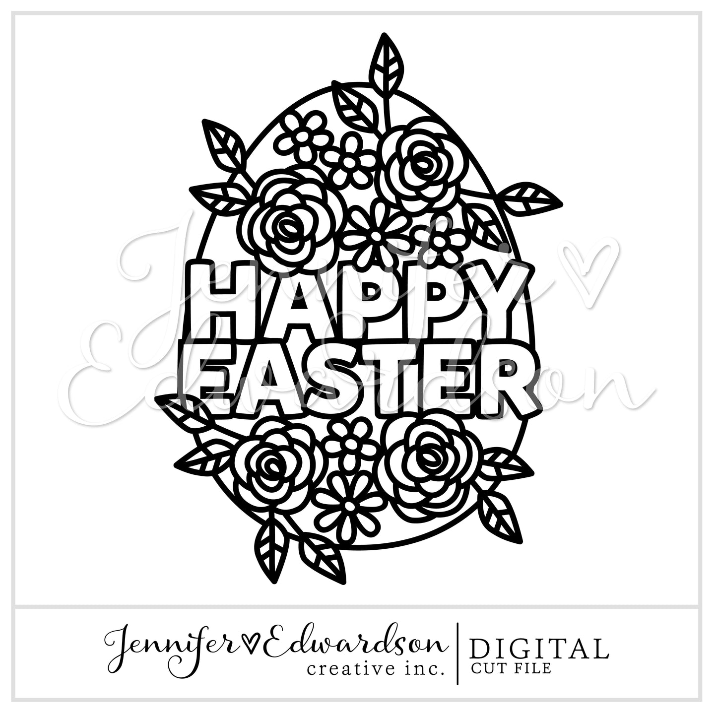 Easter Title Cut File