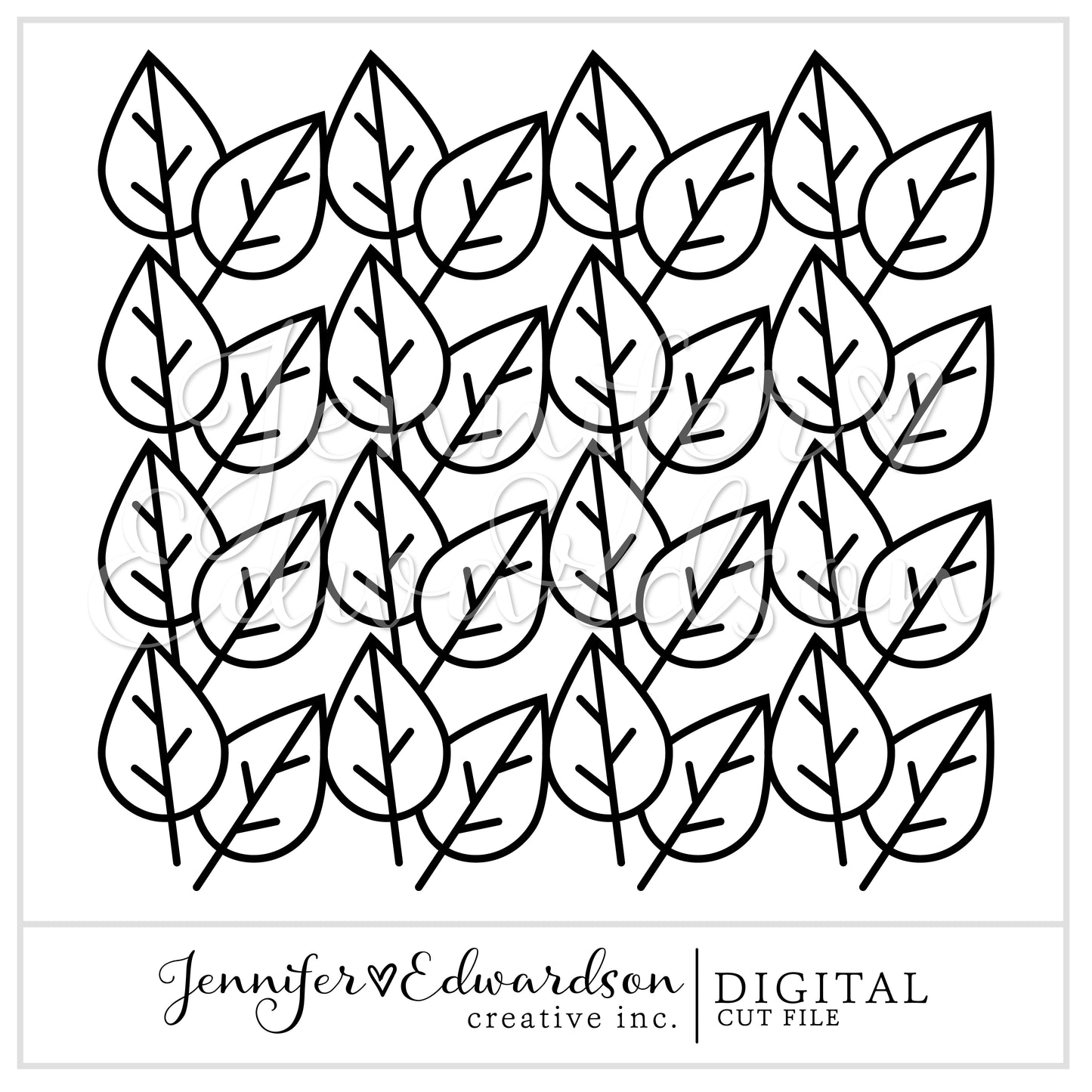 Leaf Background Cut File
