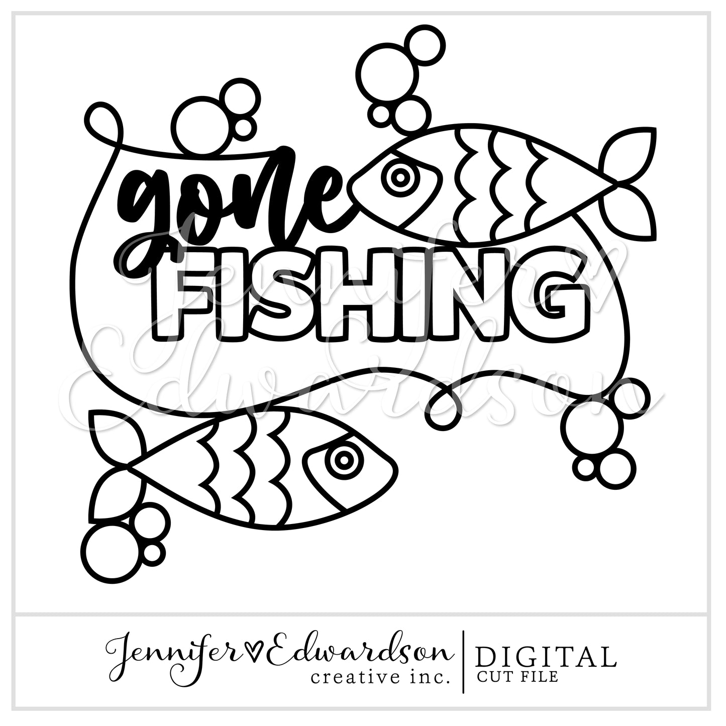 Gone Fishing Cut File Bundle
