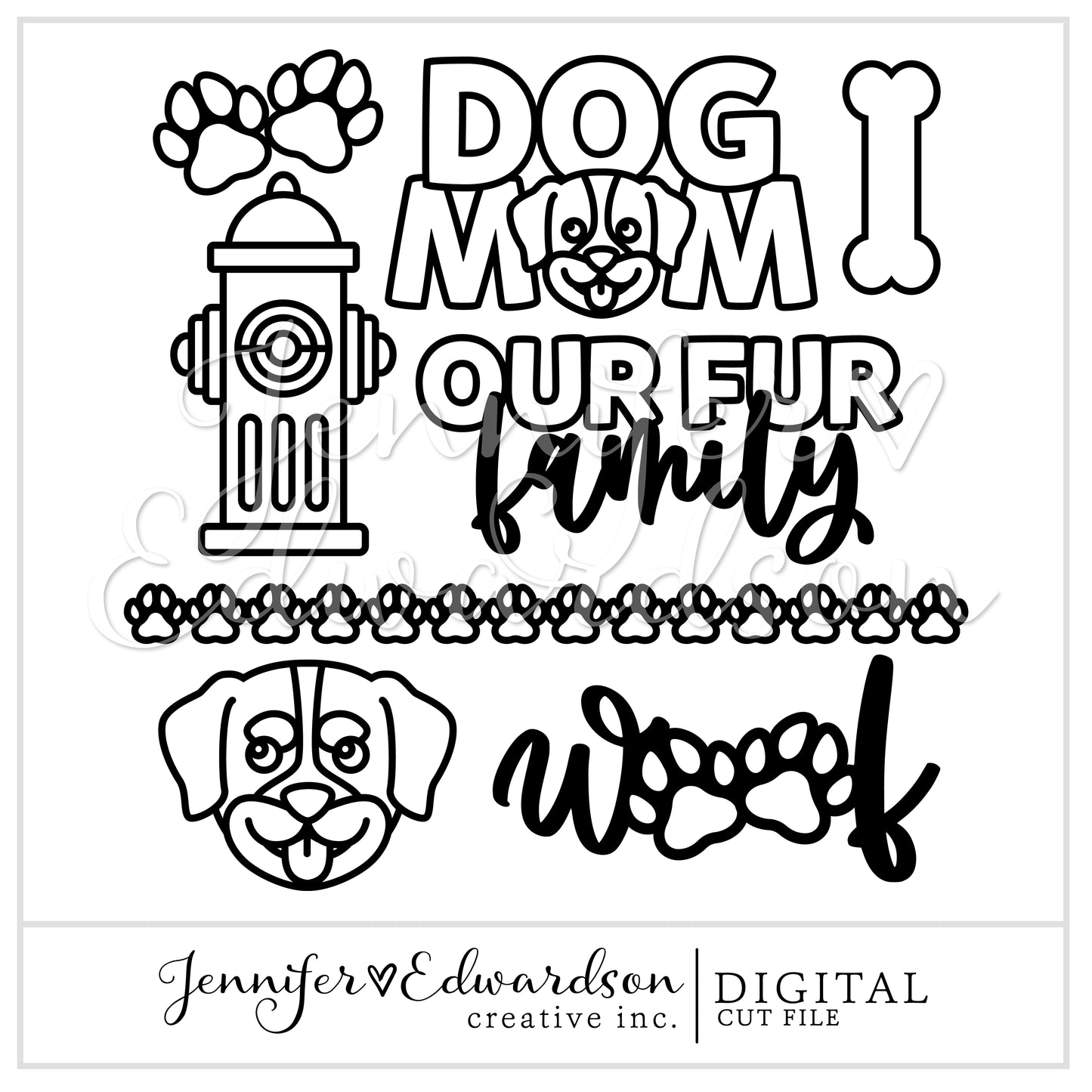 DOG Cut File Bundle