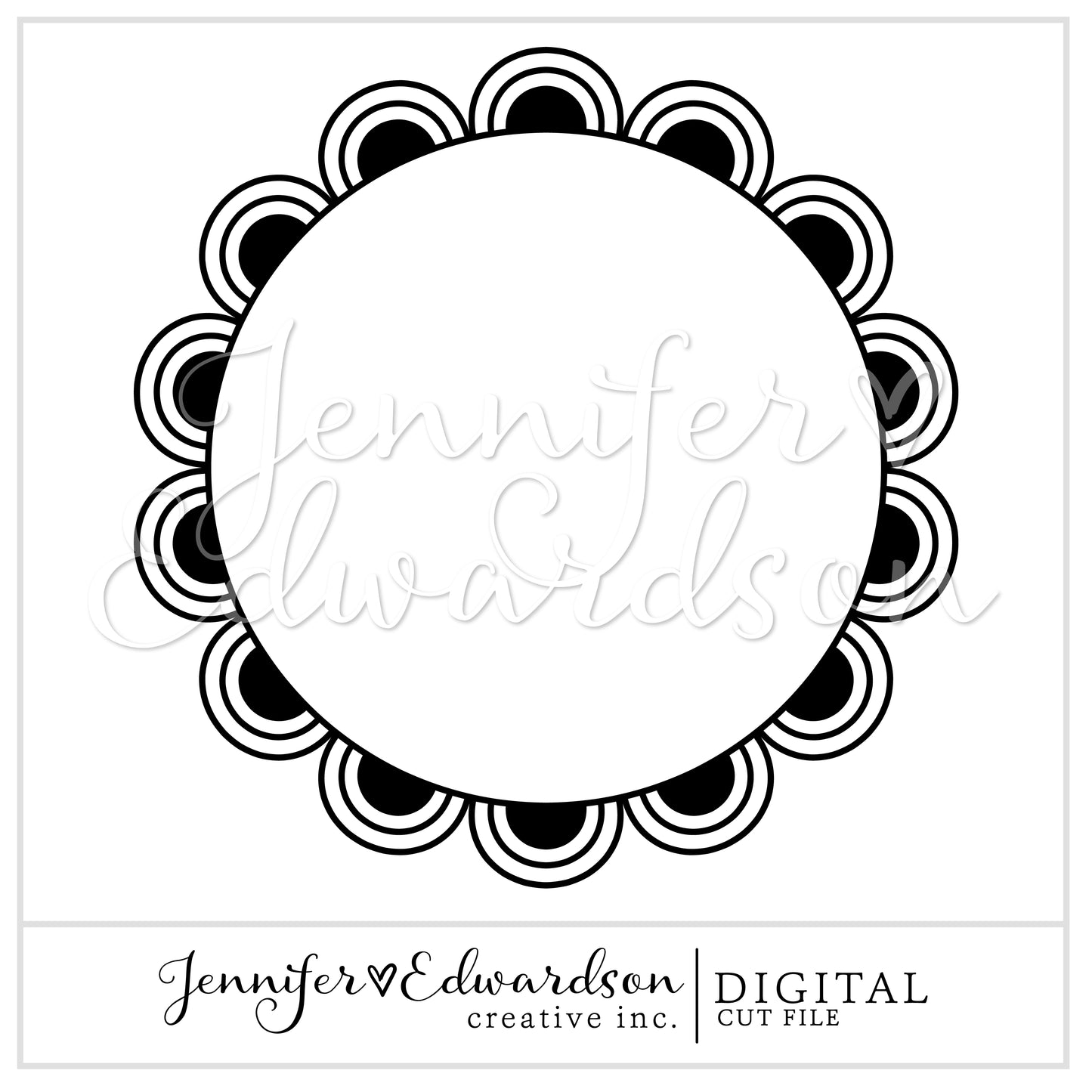 Scallop Circle Cut File