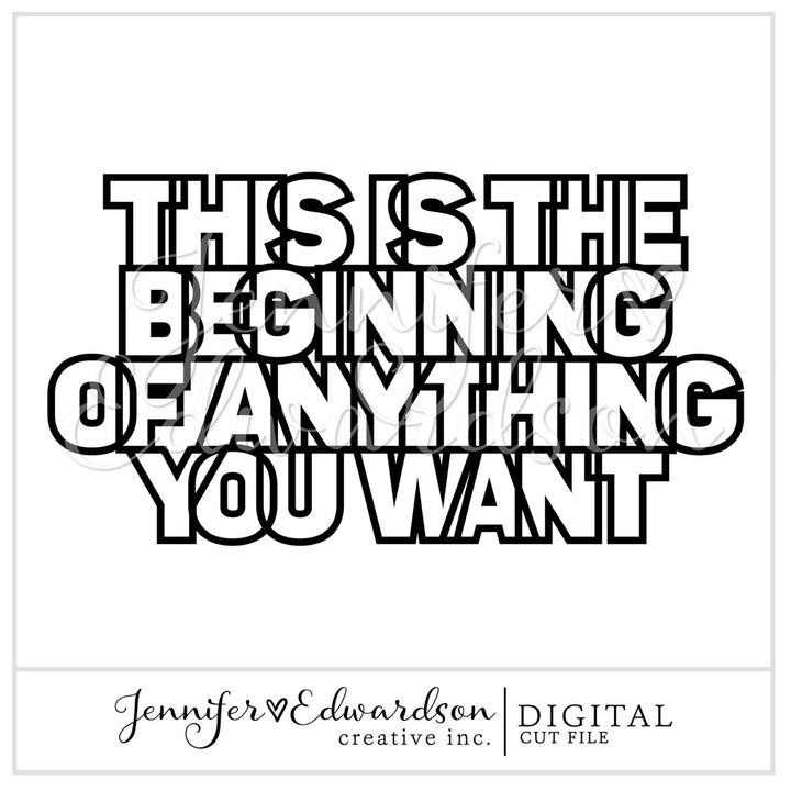 This Is The Beginning … Title Cut File