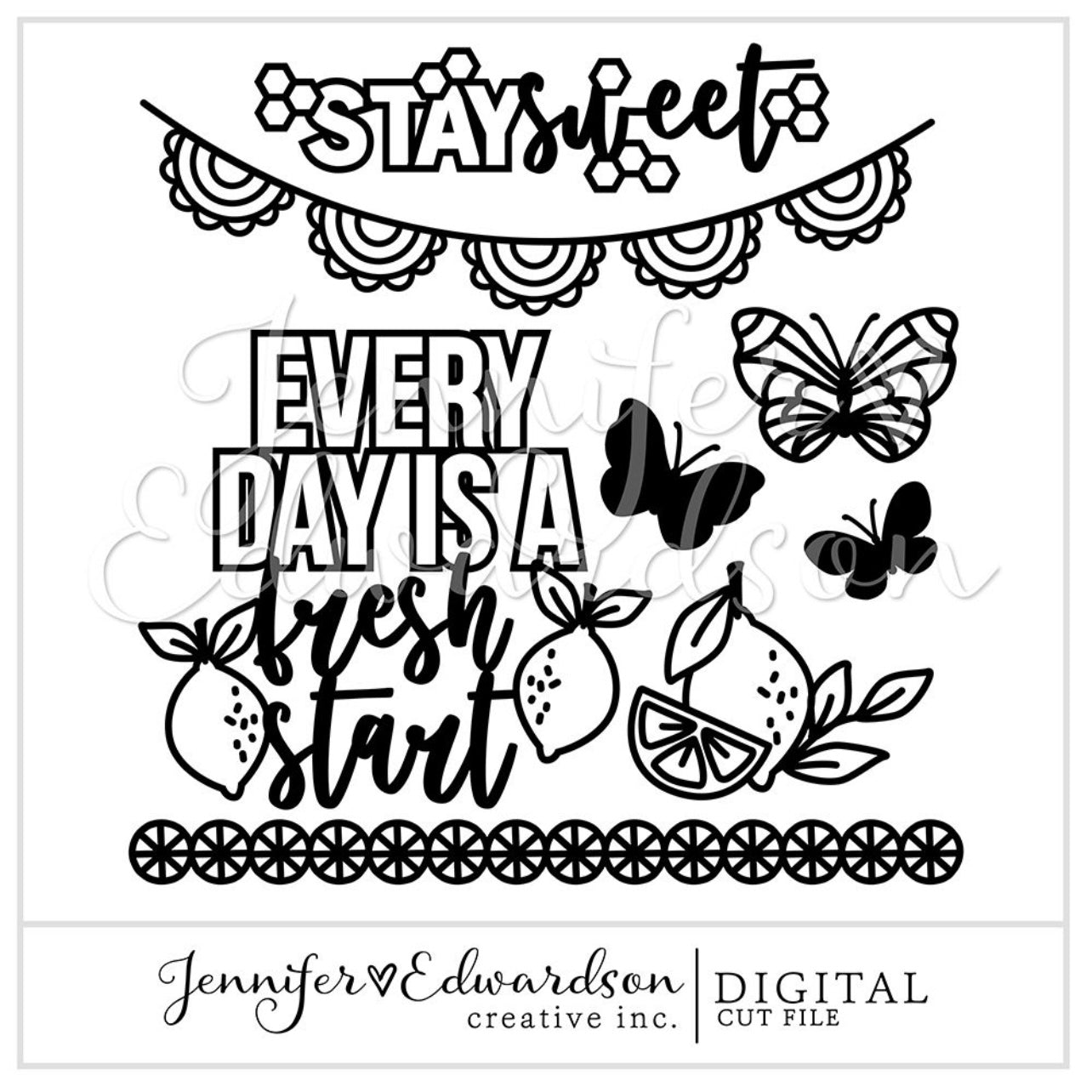 Stay Sweet Cut File Bundle