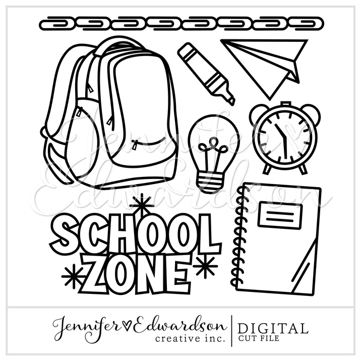 School Zone Cut File Bundle