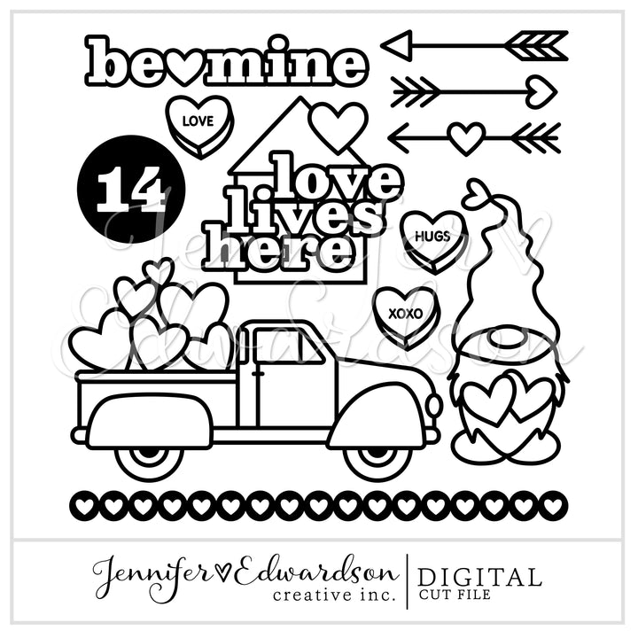 Be Mine Cut File Bundle