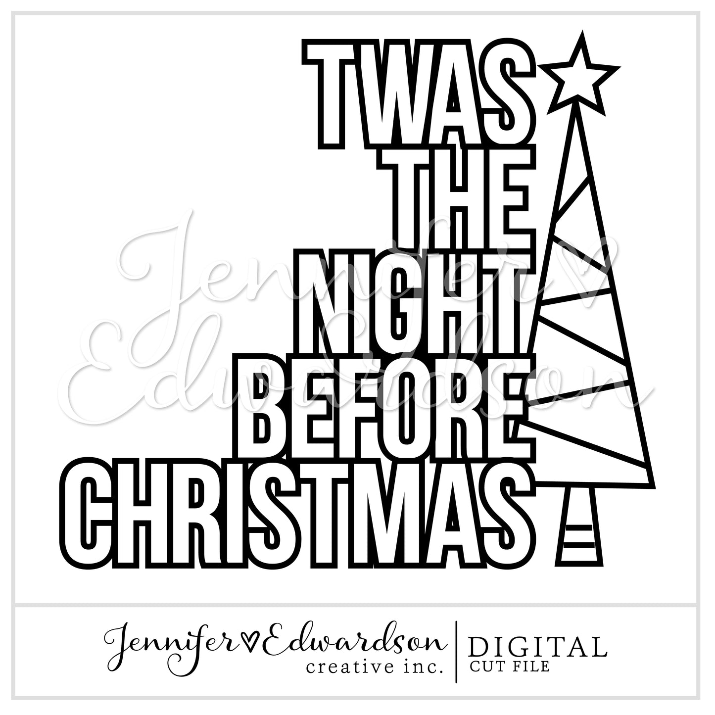 Night Before Christmas Cut File