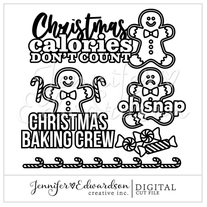 Christmas Baking Crew Cut File Bundle