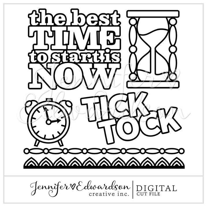 Time Cut File Bundle