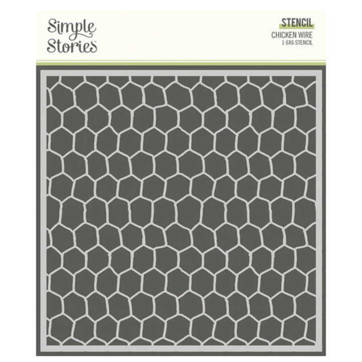 Chicken Wire 6x6 Stencil