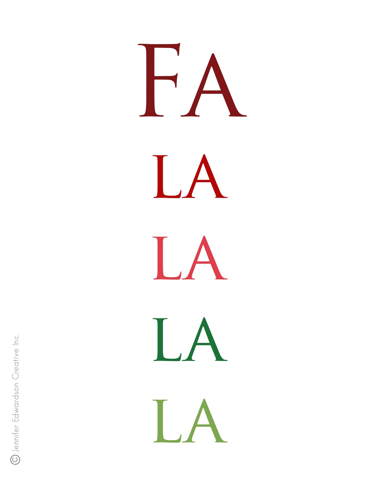 FaLaLaLaLa Art Print