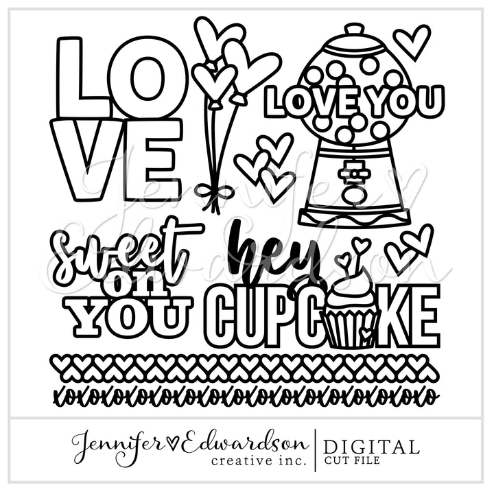 Hey Cupcake Cut File Bundle