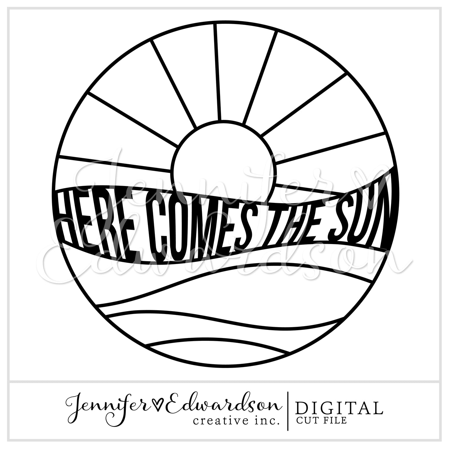 Here Comes The Sun Cut File