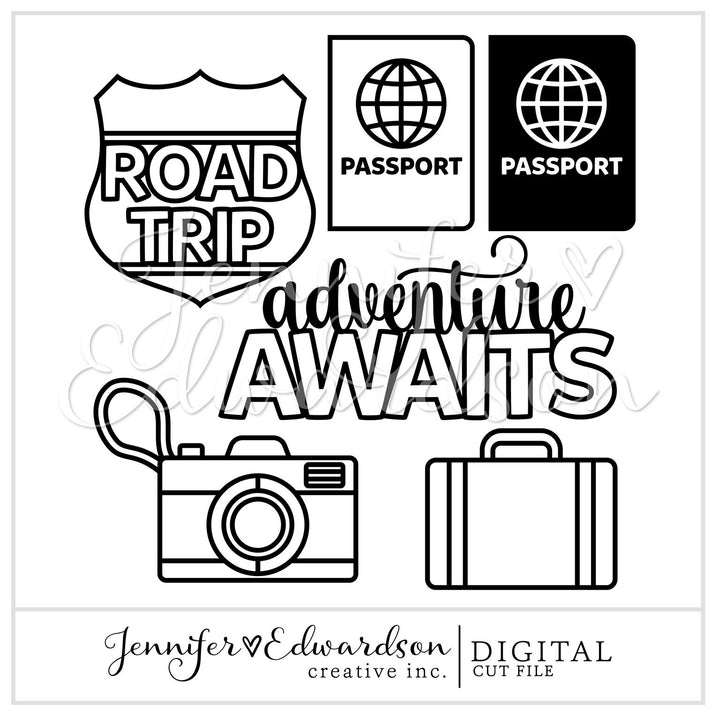 Travel Bundle Cut File 02