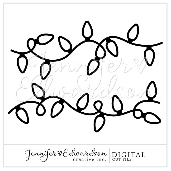 CHRISTMAS LIGHTS Cut File