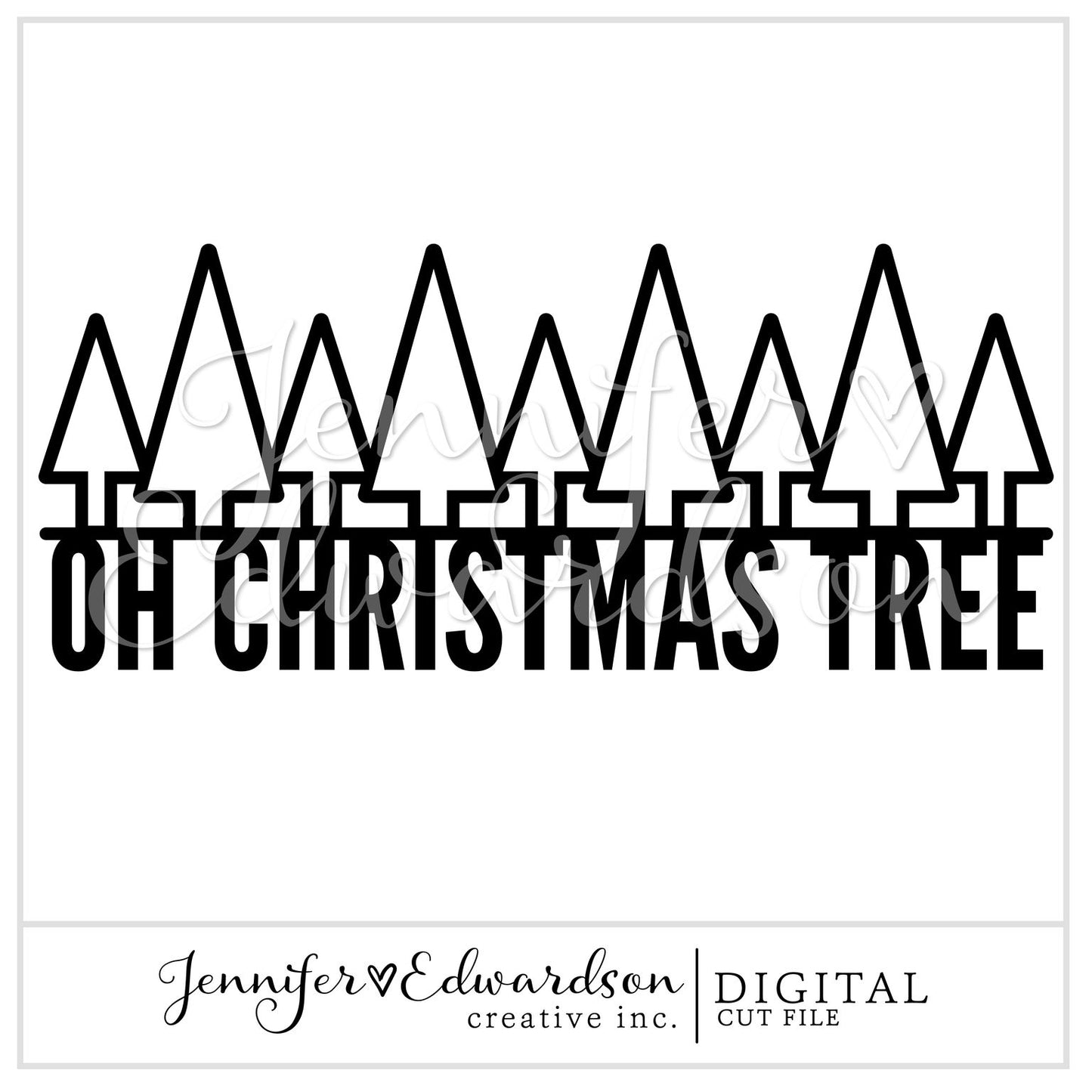 OH CHRISTMAS TREE Cut File
