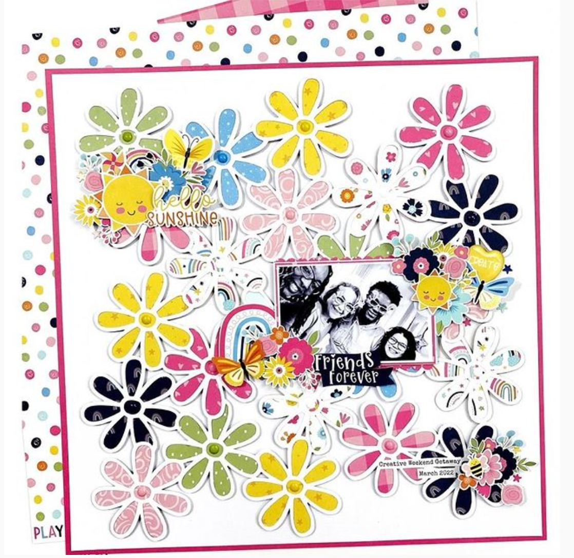 Daisy Background Cut File