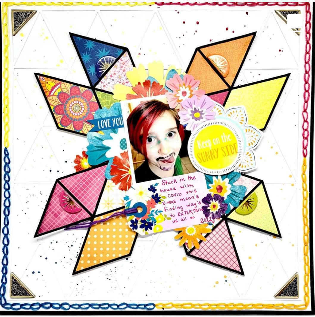 Geometric Background Cut File - Triangles