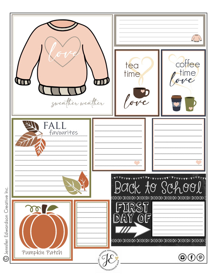 Fall Printable - Cards & Tags