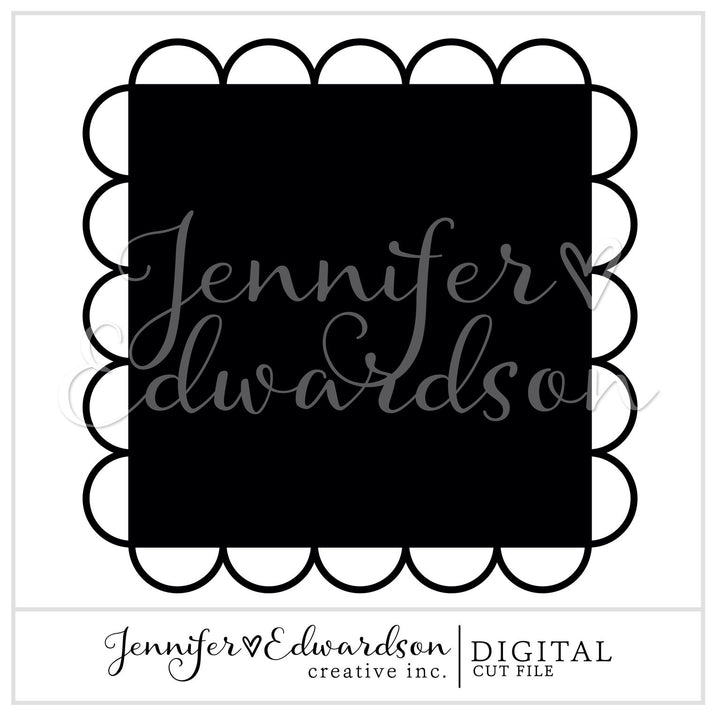 SCALLOP BACKGROUND Cut File