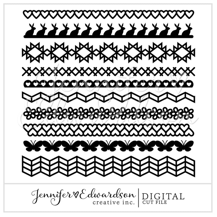 Spring Border Cut File Bundle