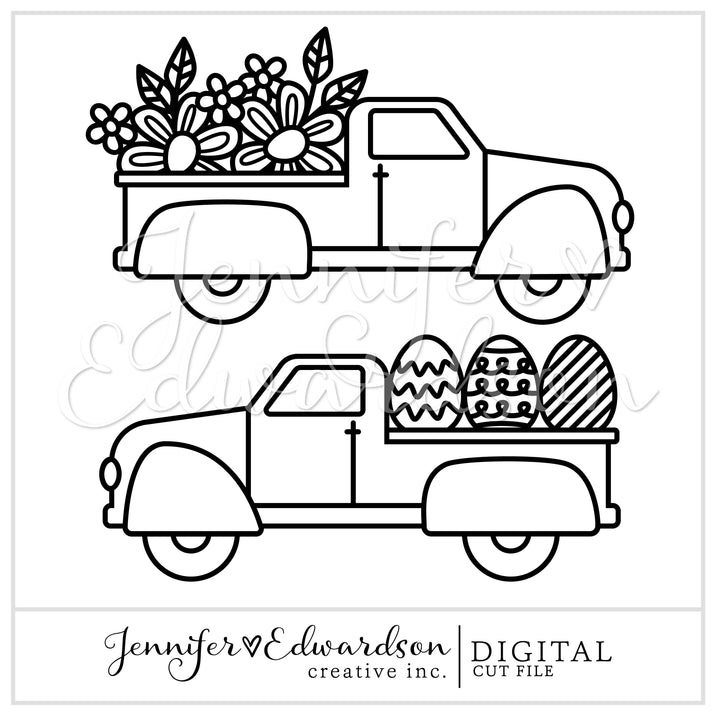 Easter Truck Cut File Bundle