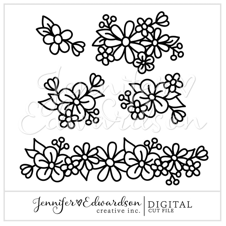 Spring Floral Cut File