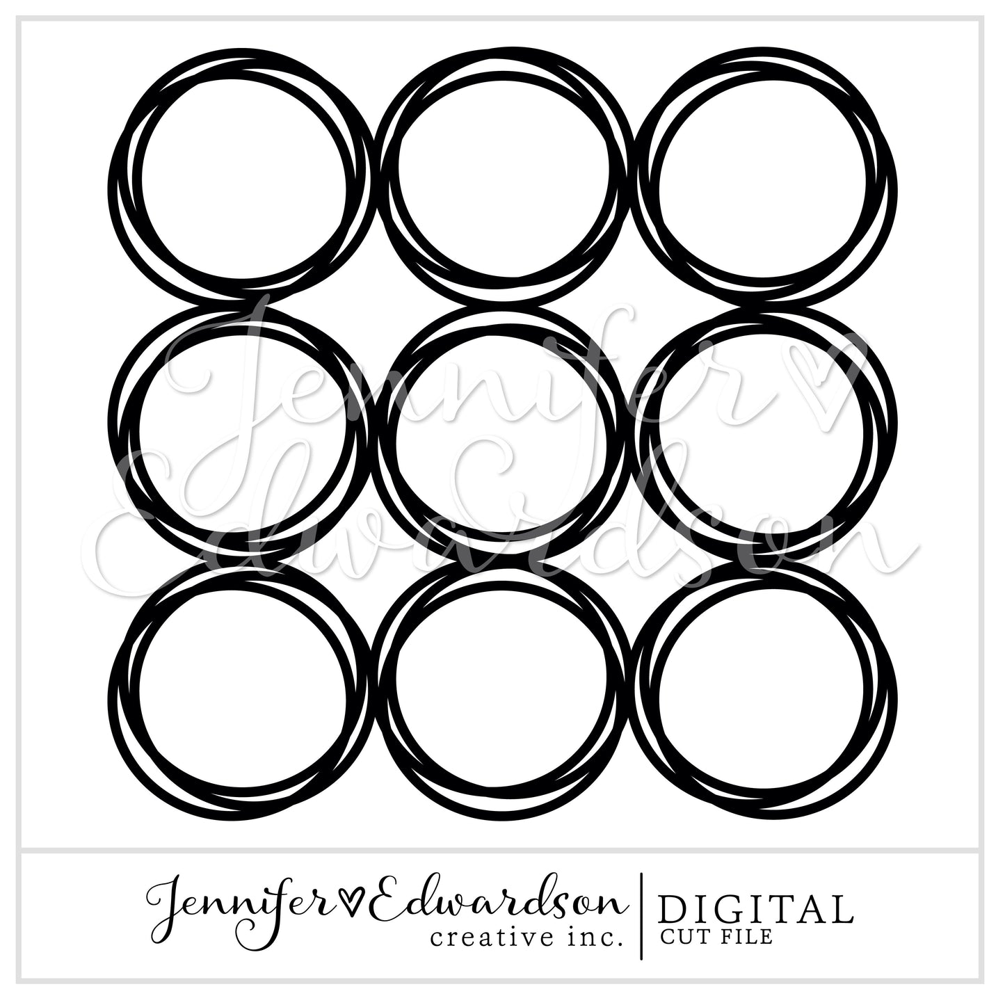 CIRCLE BACKGROUND Cut File