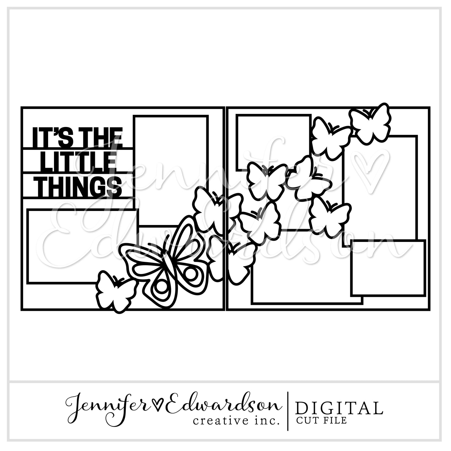 It's The Little Things Double Page Cut File