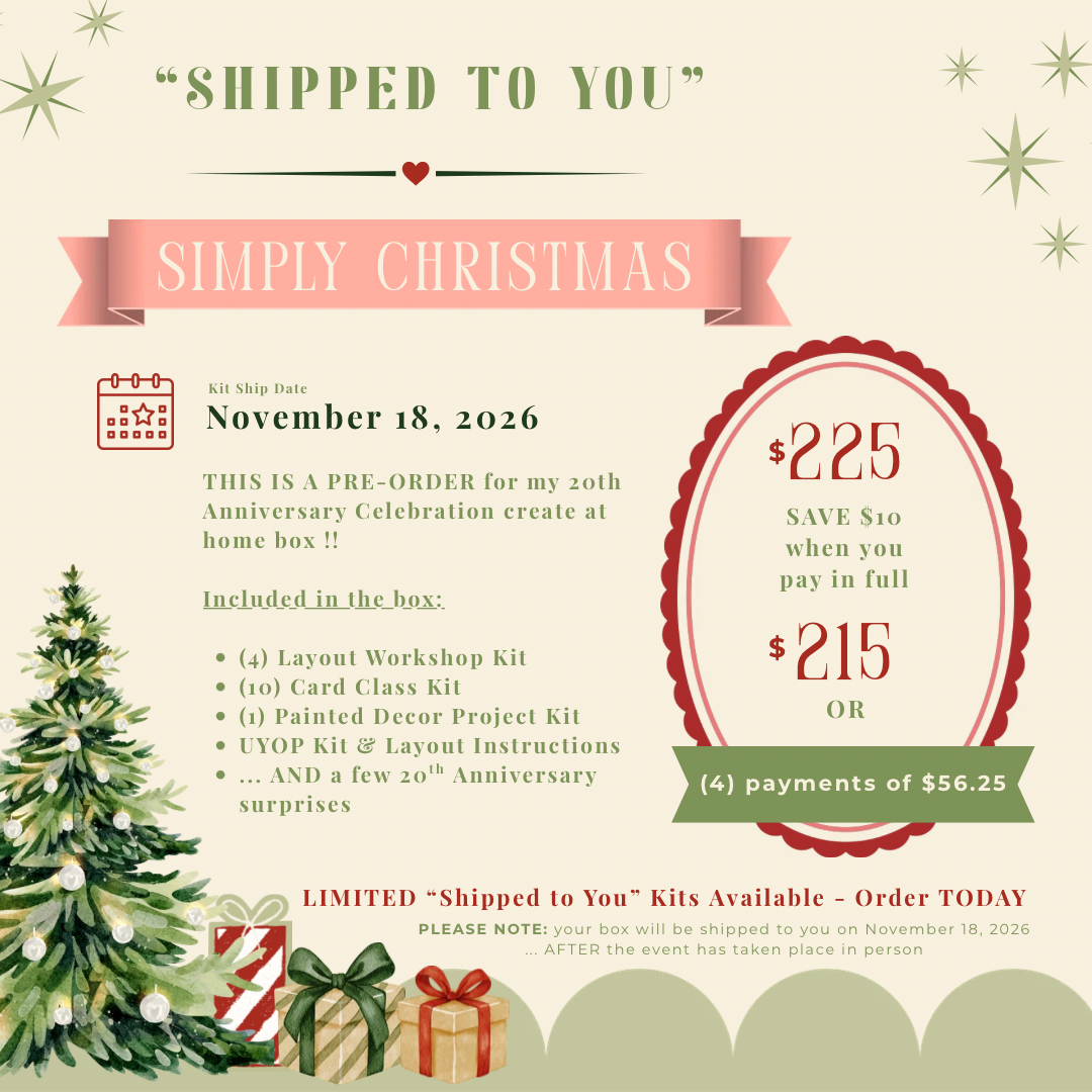 "SHIPPED TO YOU" - SIMPLY CHRISTMAS 20th Anniversary Celebration