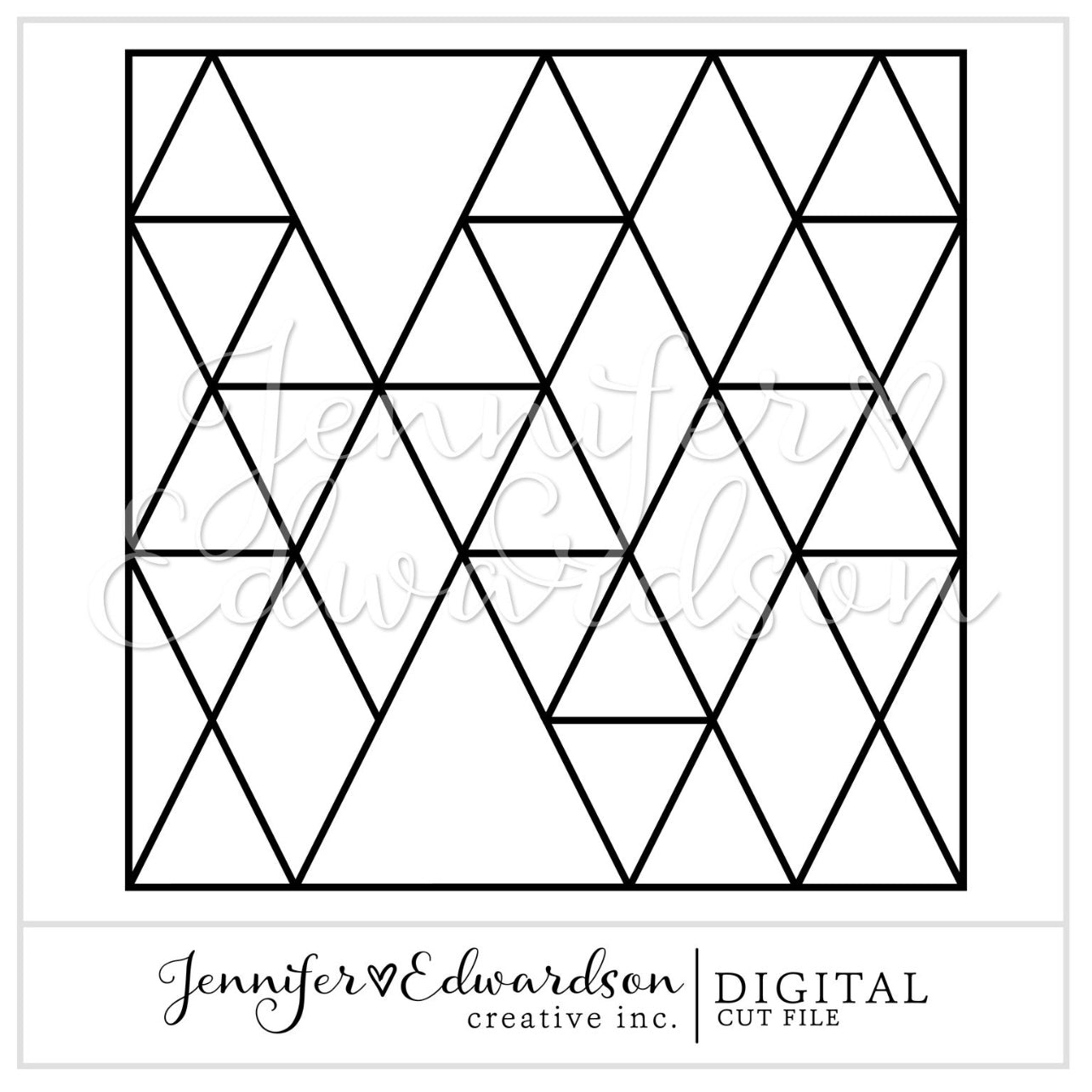 Geometric Background Cut File - Triangles