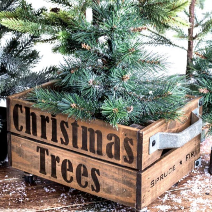Christmas Trees Stencil
