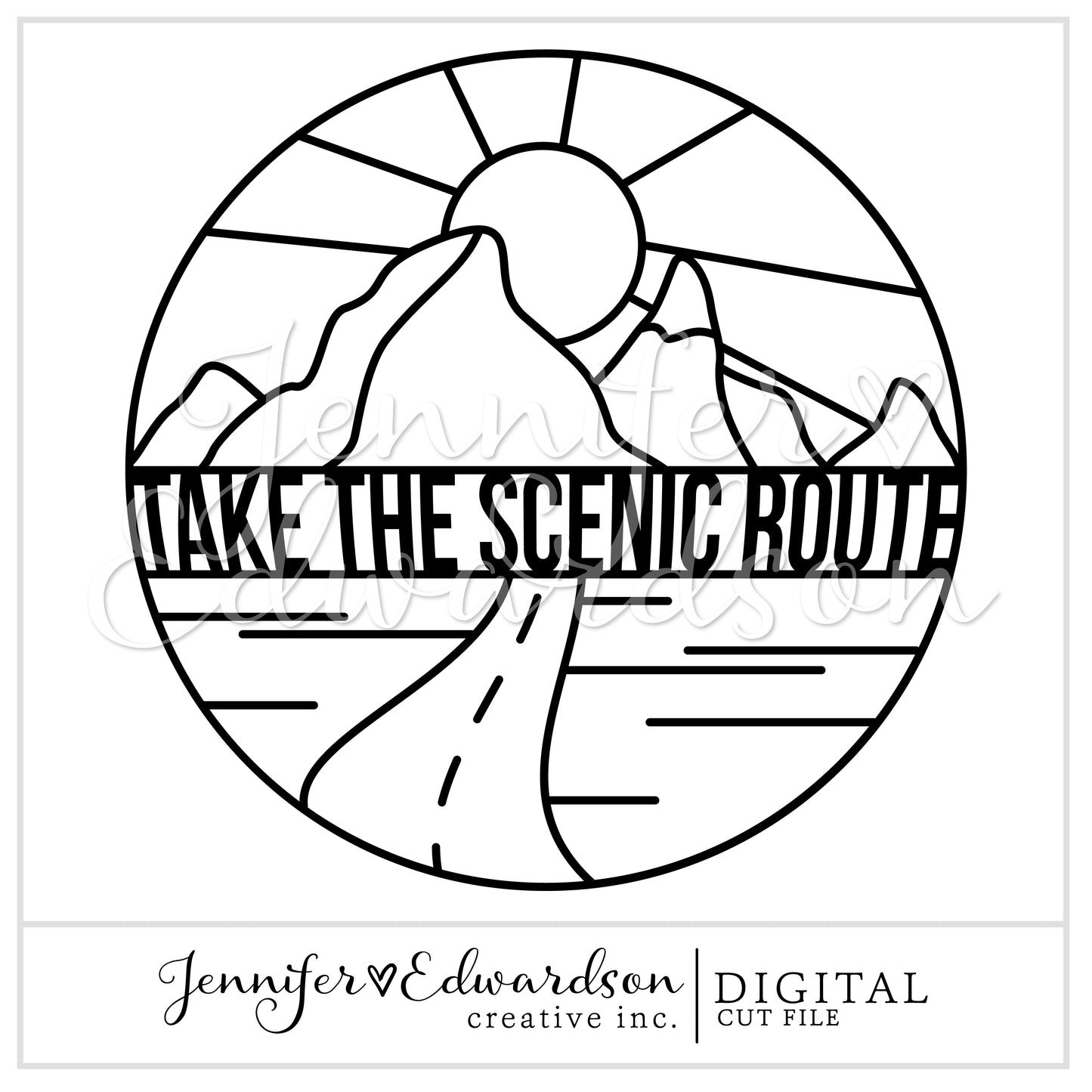 Take The Scenic Route Cut File