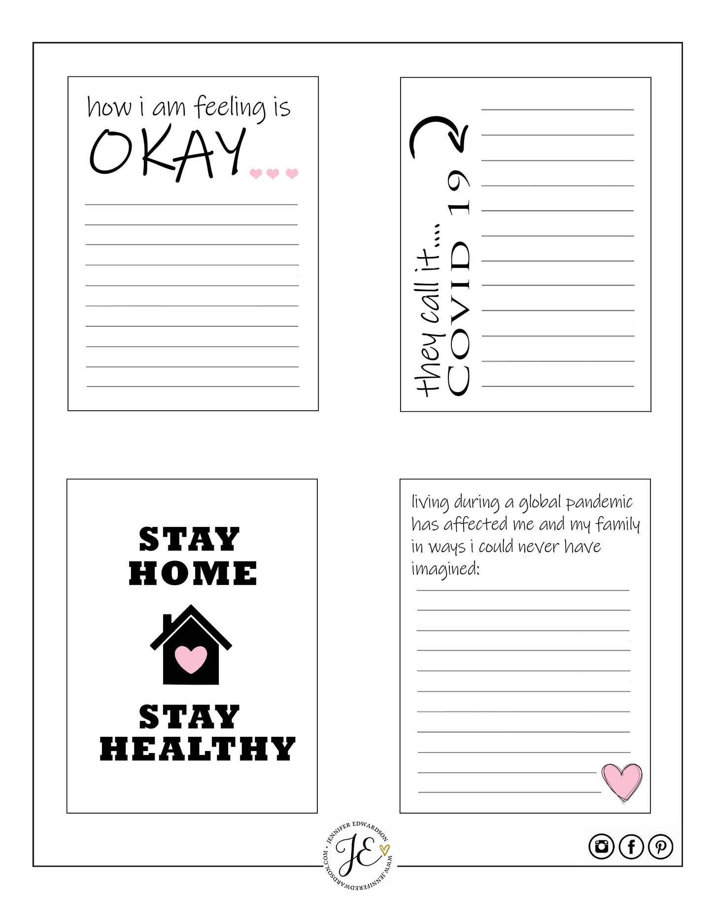 COVID-19 Journal Cards