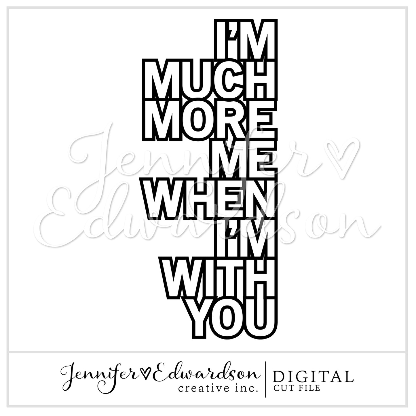 With You Cut File Title